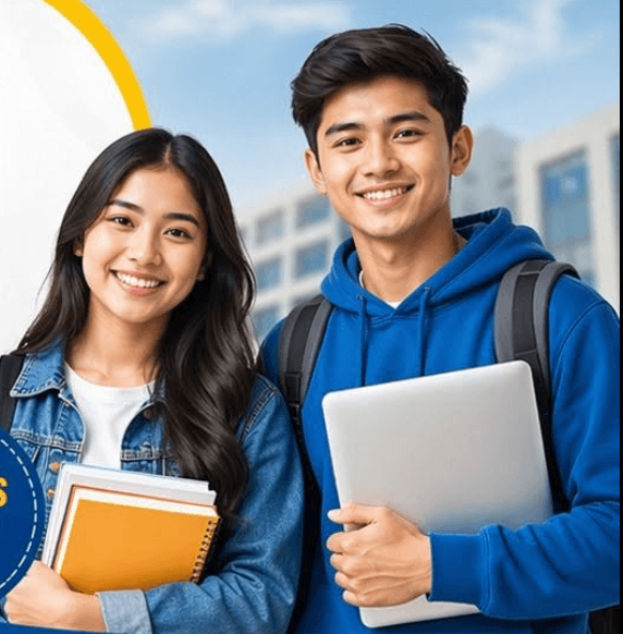 Students celebrating success